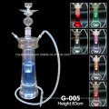 Novo estilo Clear All Mazaya cachimbo de vidro com LED